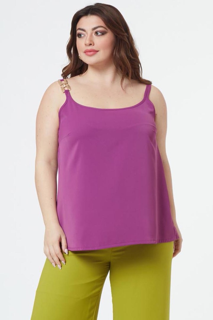 JUST PERFECT ΜΟΝΟΧΡΩΜΟ ΤΟΠΑΚΙ PLUS SIZE