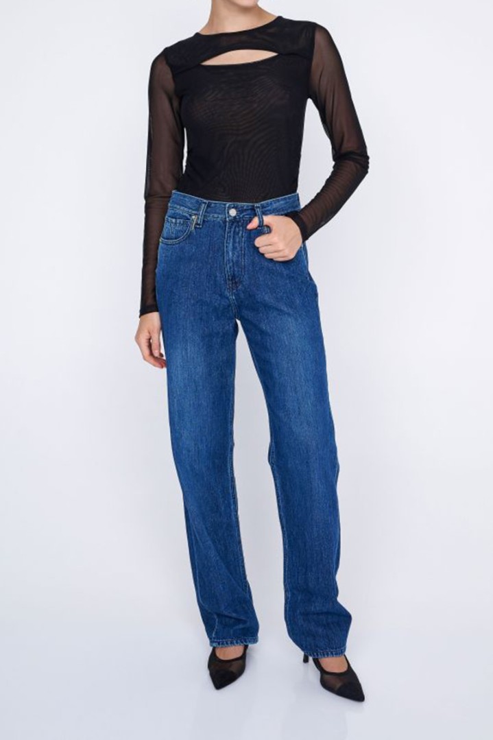 ALE ΠΑΝΤΕΛΟΝΙ ΤΖΙΝ MID-WAIST RELAXED DENIM