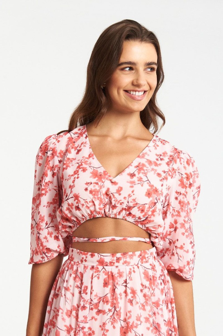 MIND MATTER MOLLY CROP TOP FLORAL