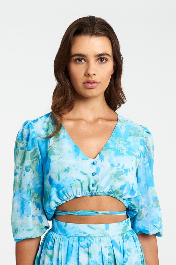 MIND MATTER MOLLY CROP TOP FLORAL