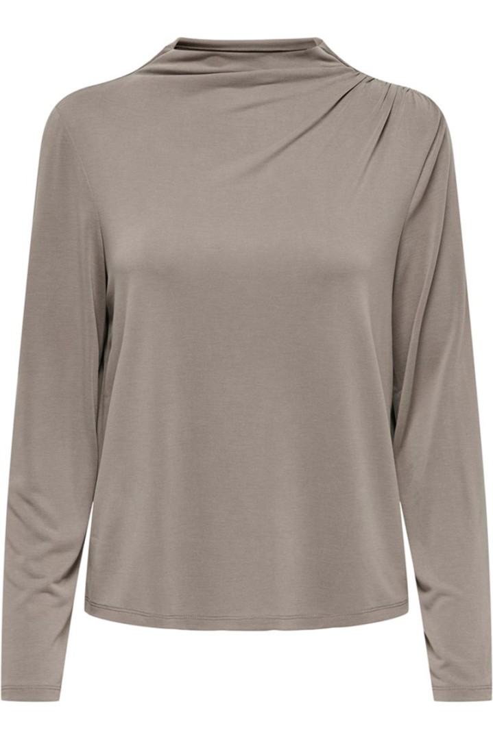 copy of ONLY ΜΠΛΟΥΖΑ LIFE L/S MODAL DRAPED TOP JRS