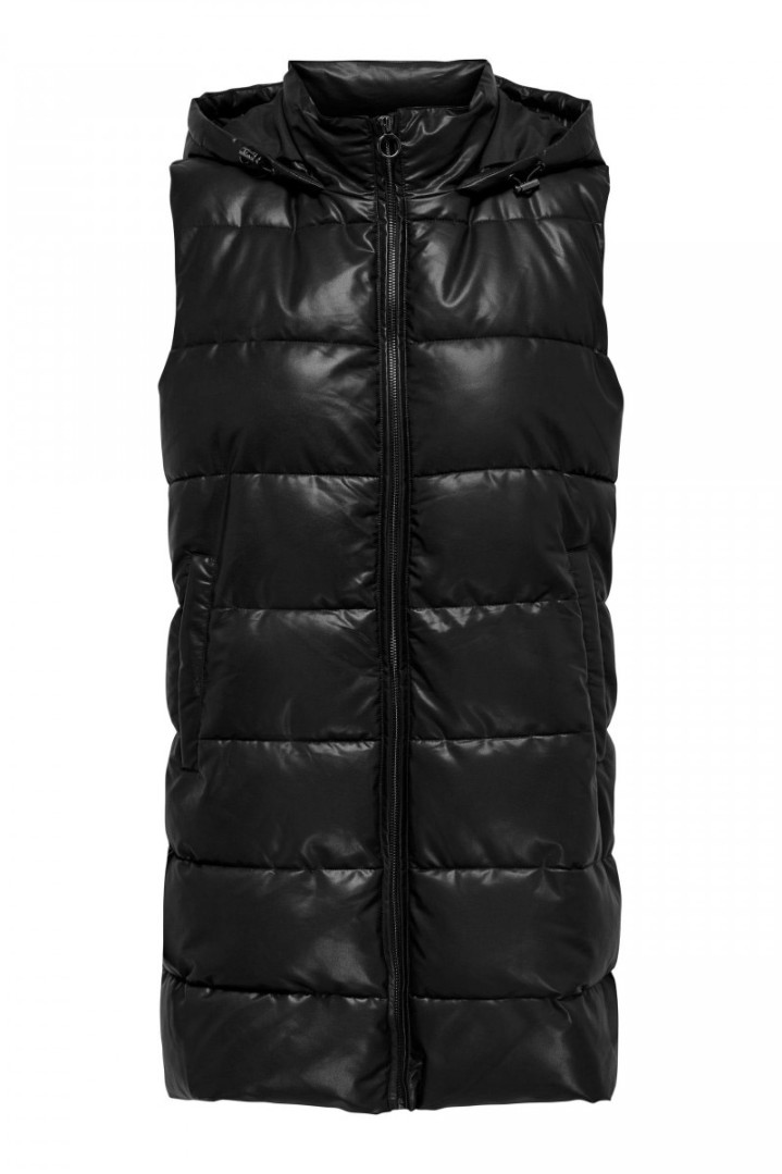 copy of ONLY ΜΑΚΡΥ PUFFER NEWANJA FAUX LEATHER WAISTCOAT ROSIN