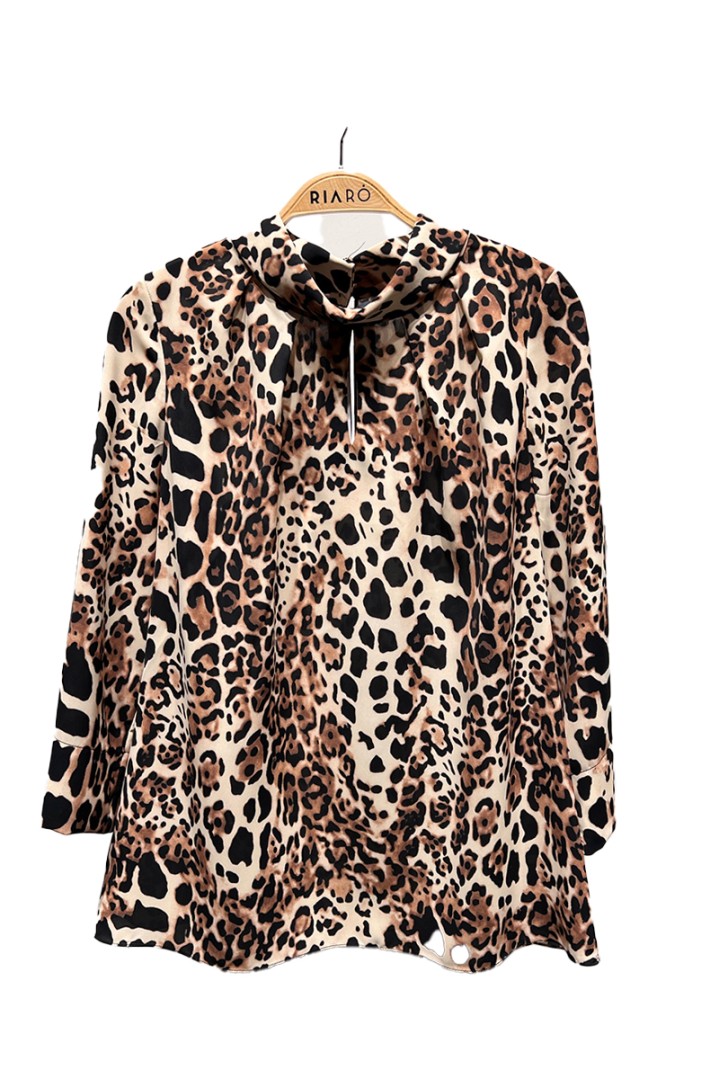 LA SOIE LINE ANIMAL PRINT ΜΠΛΟΥΖΑ