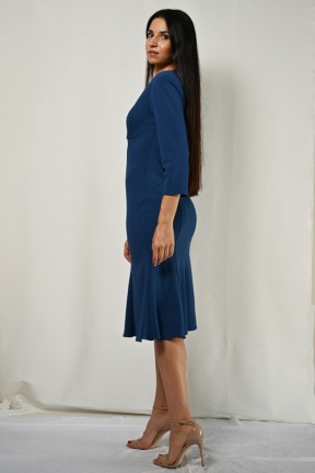 Midi dress with frill hem... 2