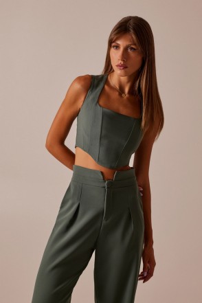 MIND MATTER SHAY TOP - Khaki