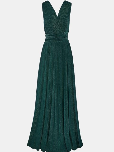 LYNNE ΜΑΞΙ ΦΟΡΕΜΑ LUREX ΠΛΙΣΣΕ