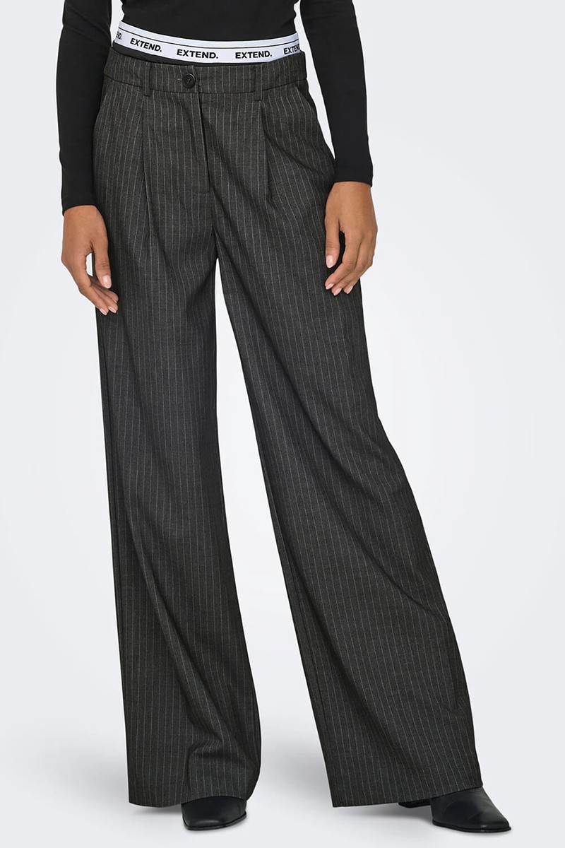 ONLY WIDE LEG ΥΦΑΣΣΜΑΤΙΝΗ ΠΑΝΤΕΛΟΝΑ ΡΙΓΕ - Image 4