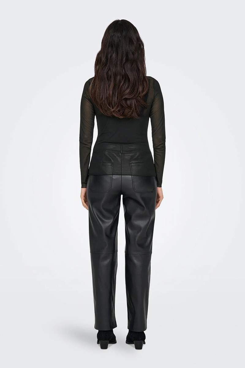 ONLY ΜΠΛΟΥΖΑ ΜΑΚΡΥΜΑΝΙΚΗ ΜΕ ΣΤΡΑΣ - Image 2