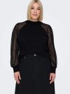 ONLY CARMAKOMA ΜΠΛΟΥΖΑ ΜΕ ΠΑΓΙΕΤΕΣ ΣΤΑ ΜΑΝΙΚΙΑ PLUS SIZE