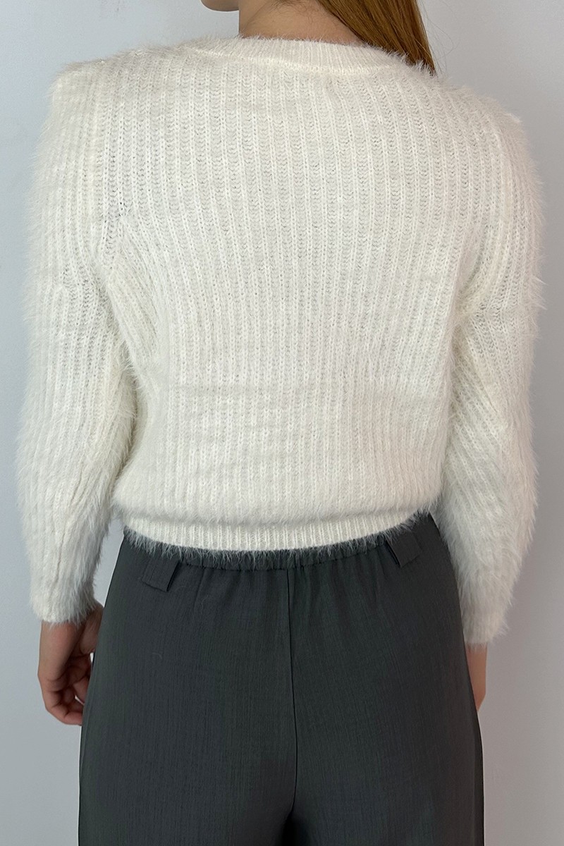 ONLY FLUFFY ΠΛΕΚΤΗ ΜΠΛΟΥΖΑ - Image 2