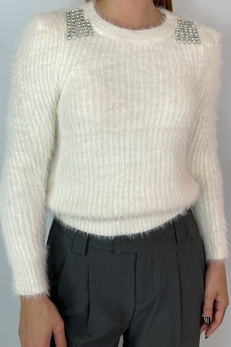 ONLY FLUFFY ΠΛΕΚΤΗ ΜΠΛΟΥΖΑ