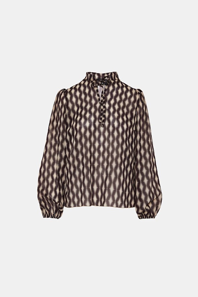 LYNNE ΕΜΠΡΙΜΕ ΜΠΛΟΥΖΑ ΜΕ ΜΑΟ ΓΙΑΚΑ