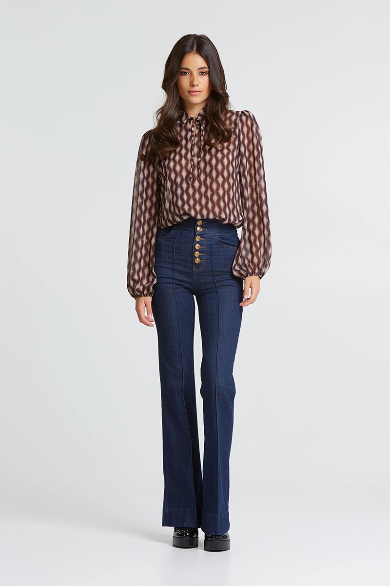 LYNNE ΕΜΠΡΙΜΕ ΜΠΛΟΥΖΑ ΜΕ ΜΑΟ ΓΙΑΚΑ - Image 2