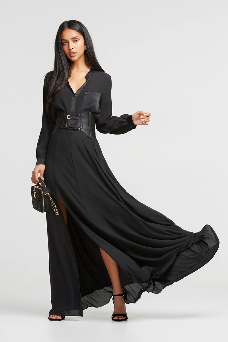 LYNNE ΨΗΛΟΜΕΣΗ ΜΑΞΙ ΦΟΥΣΤΑ ΜΕ ΣΚΙΣΙΜΟ - Image 3