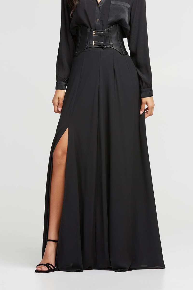 LYNNE ΨΗΛΟΜΕΣΗ ΜΑΞΙ ΦΟΥΣΤΑ ΜΕ ΣΚΙΣΙΜΟ - Image 2