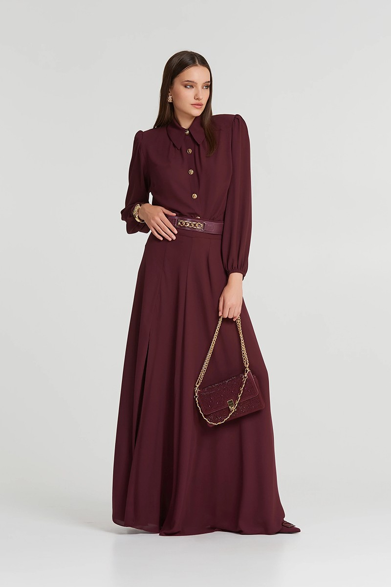 LYNNE ΨΗΛΟΜΕΣΗ ΜΑΞΙ ΦΟΥΣΤΑ ΜΕ ΣΚΙΣΙΜΟ - Image 8