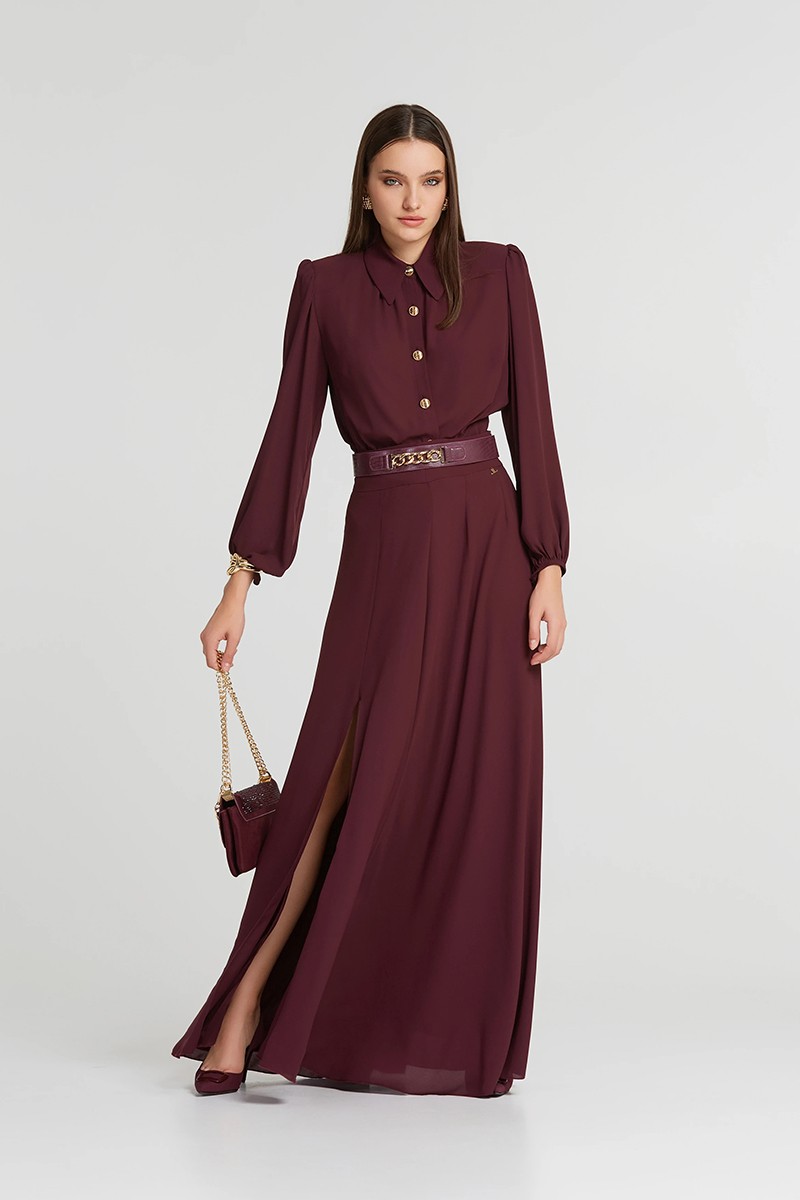 LYNNE ΨΗΛΟΜΕΣΗ ΜΑΞΙ ΦΟΥΣΤΑ ΜΕ ΣΚΙΣΙΜΟ - Image 9