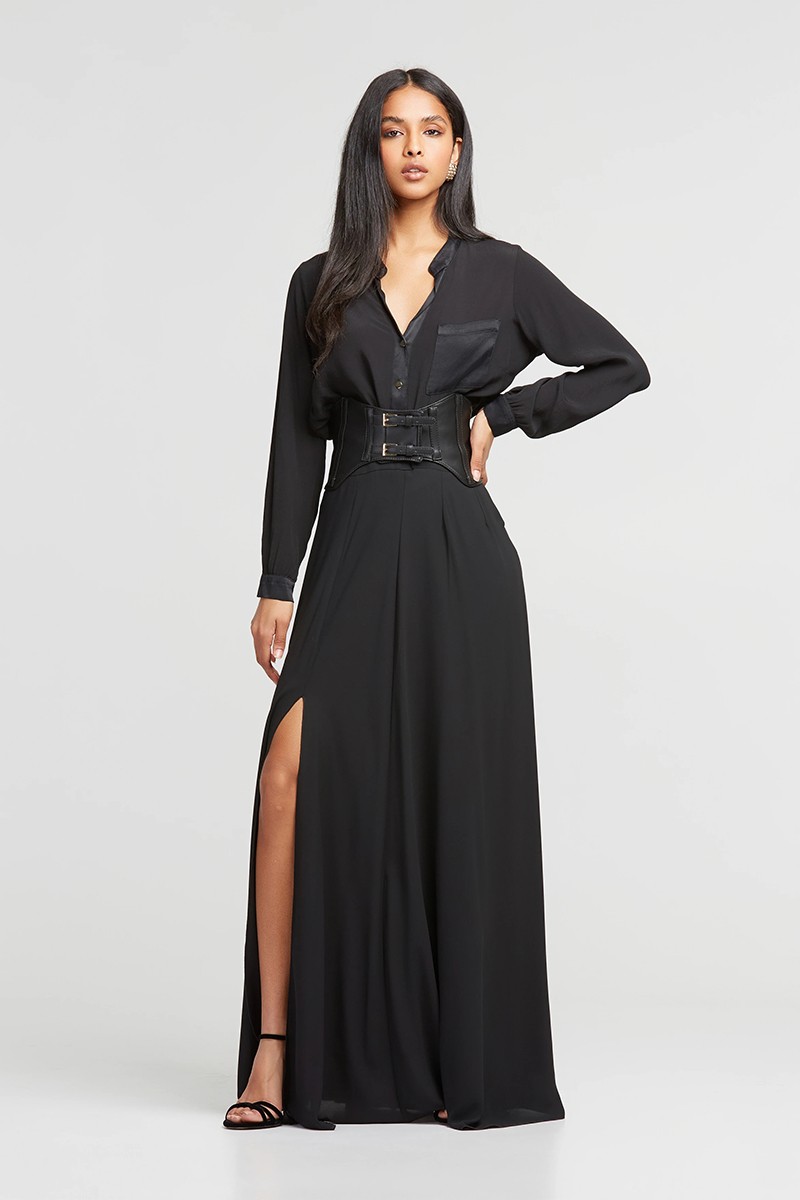 LYNNE ΨΗΛΟΜΕΣΗ ΜΑΞΙ ΦΟΥΣΤΑ ΜΕ ΣΚΙΣΙΜΟ - Image 4