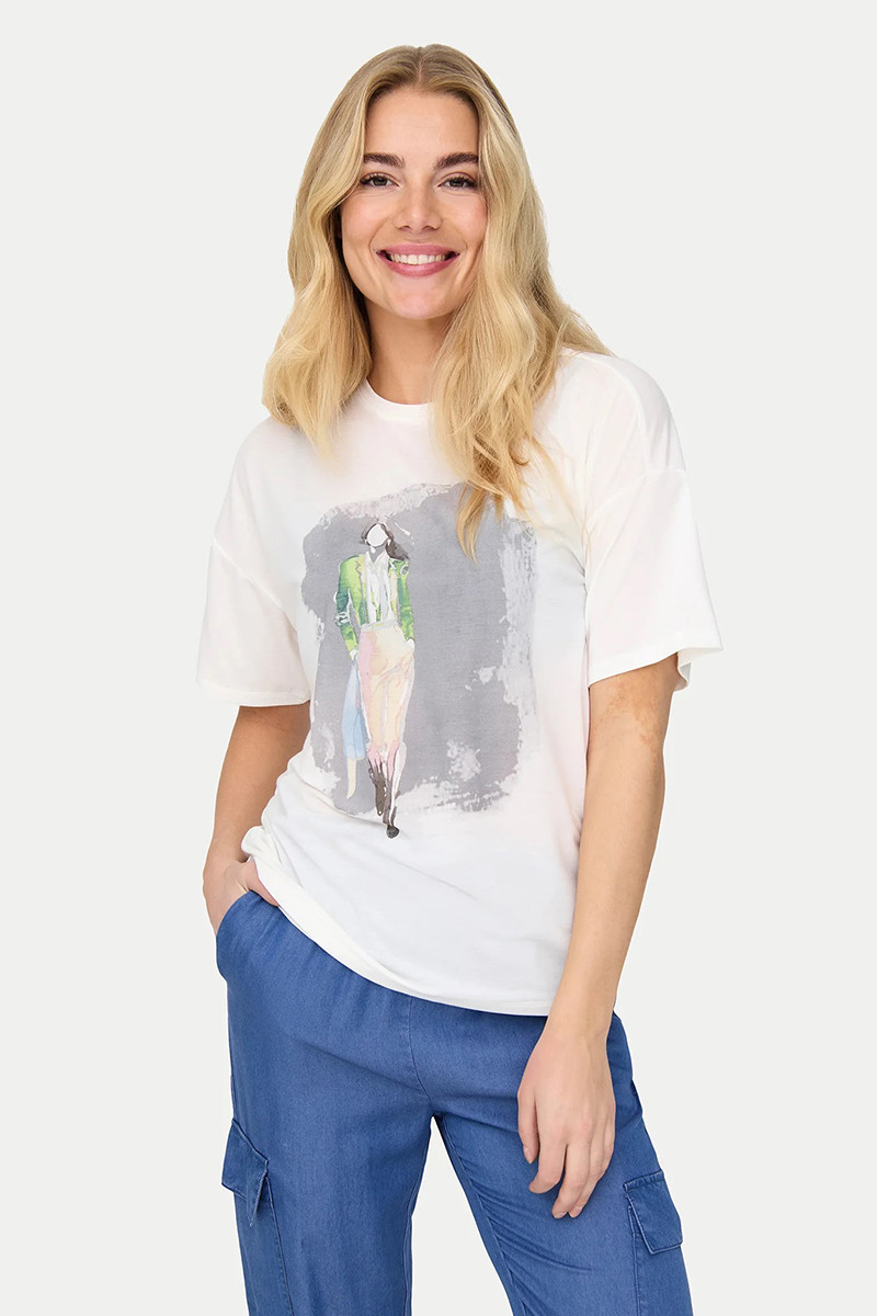 ONLY T-SHIRT ΜΕ ΣΤΑΜΠΑ