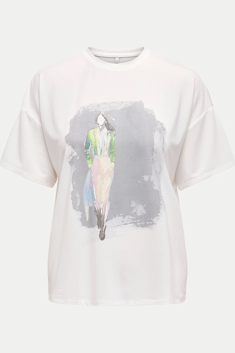 ONLY T-SHIRT ΜΕ ΣΤΑΜΠΑ - Image 4