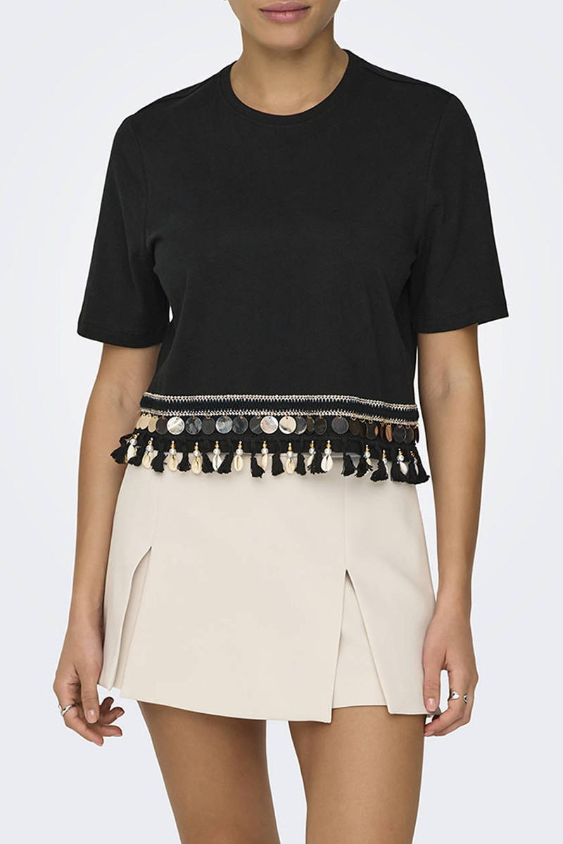 ONLY T-SHIRT ΜΕ ΚΡΟΣΙΑ