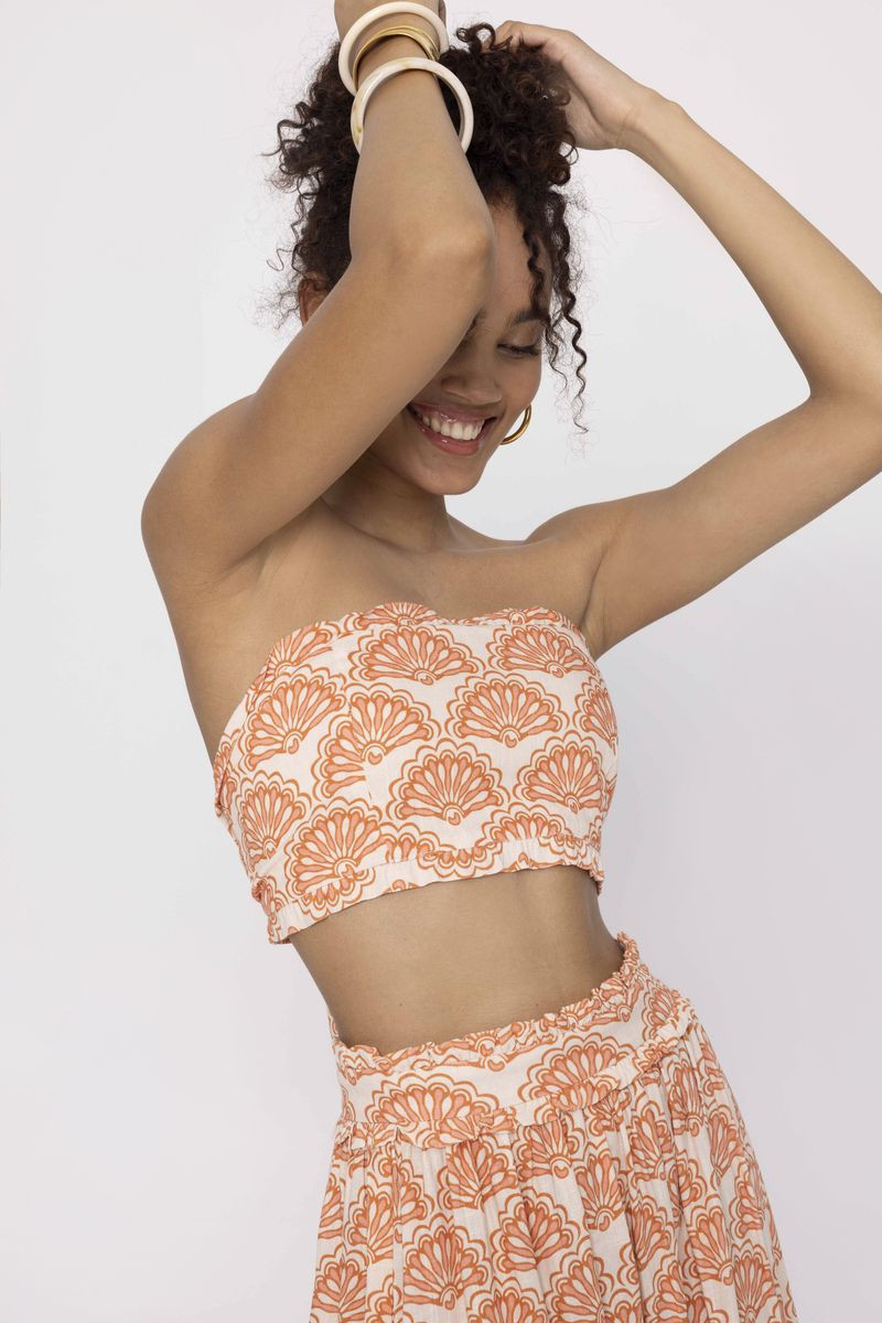 MIND MATTER STRAPLESS SUKI TOP