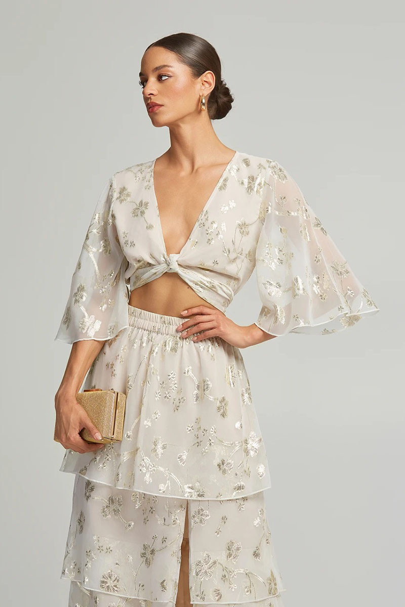 LYNNE ΜΠΛΟΥΖΑ ΜΕ ΔΕΣΙΜΟ ΜΠΡΟΣΤΑ ΚΑΙ ΛΟΥΡΕΞ ΛΕΠΤΟΜΕΡΕΙΕΣ - Image 3