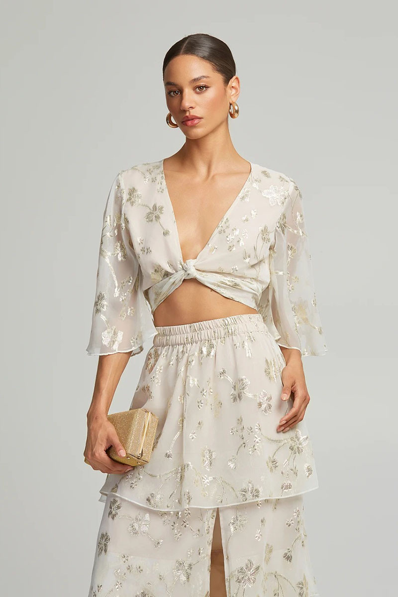 LYNNE ΜΠΛΟΥΖΑ ΜΕ ΔΕΣΙΜΟ ΜΠΡΟΣΤΑ ΚΑΙ ΛΟΥΡΕΞ ΛΕΠΤΟΜΕΡΕΙΕΣ - Image 4