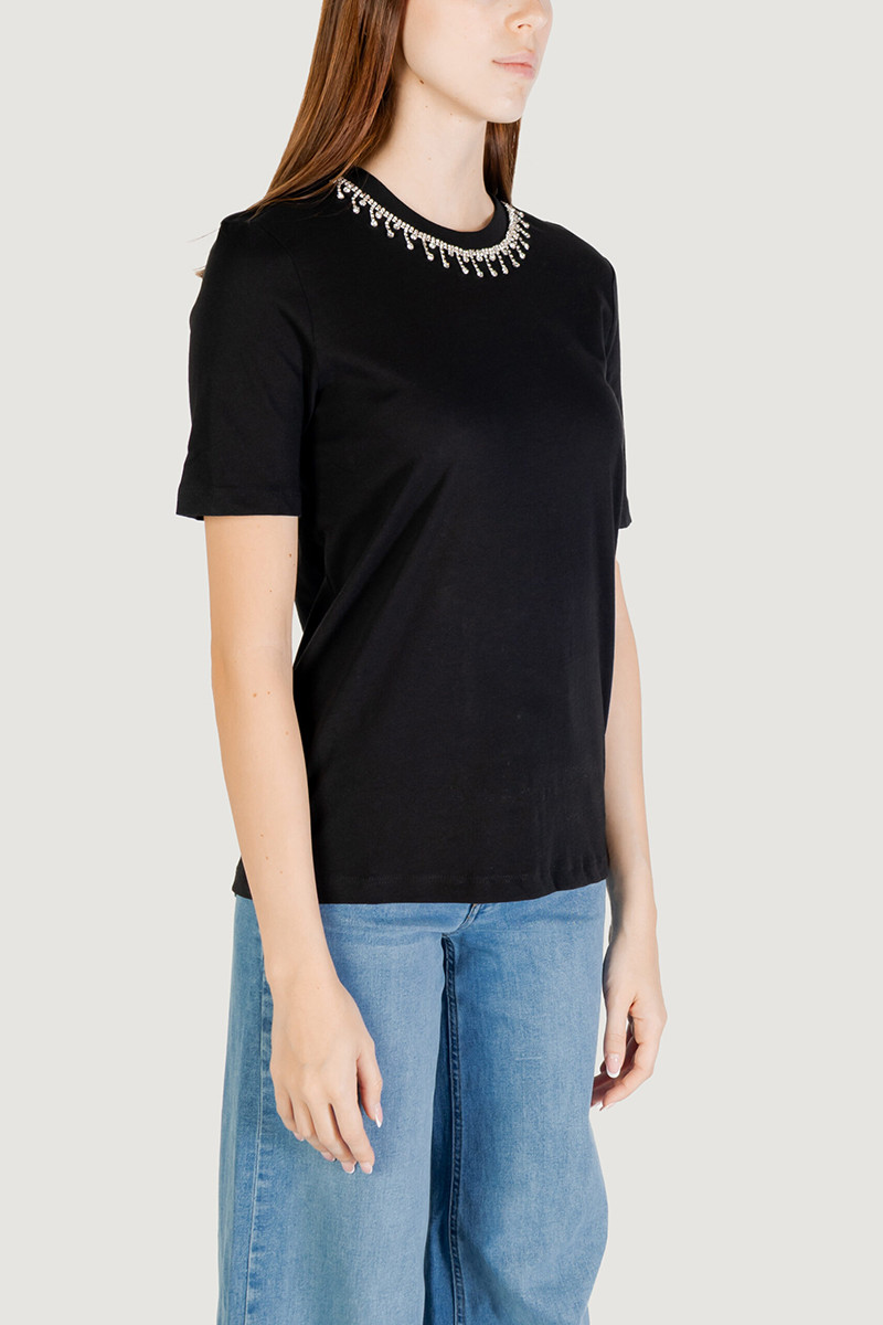 ONLY T-SHIRT ΜΕ ΣΤΡΑΣ ΣΤΗ ΛΑΙΜΟΚΟΨΗ - Image 4