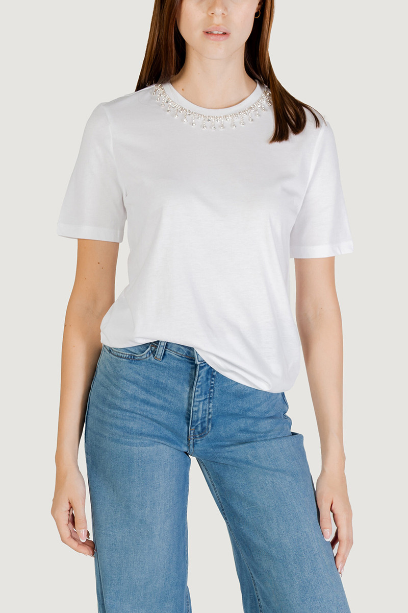 ONLY T-SHIRT ΜΕ ΣΤΡΑΣ ΣΤΗ ΛΑΙΜΟΚΟΨΗ - Image 6