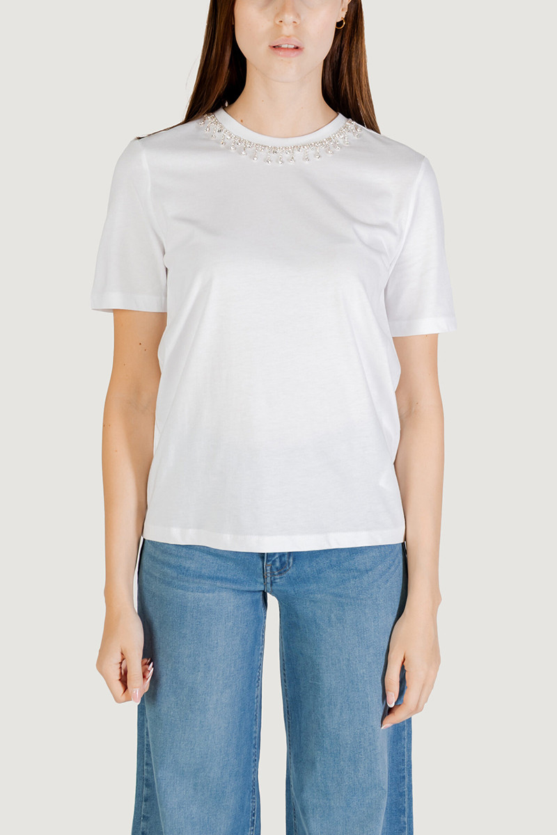 ONLY T-SHIRT ΜΕ ΣΤΡΑΣ ΣΤΗ ΛΑΙΜΟΚΟΨΗ - Image 8