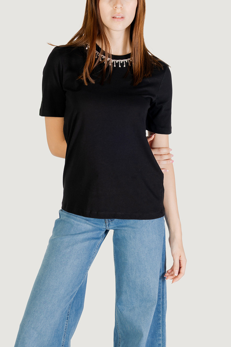 ONLY T-SHIRT ΜΕ ΣΤΡΑΣ ΣΤΗ ΛΑΙΜΟΚΟΨΗ - Image 5