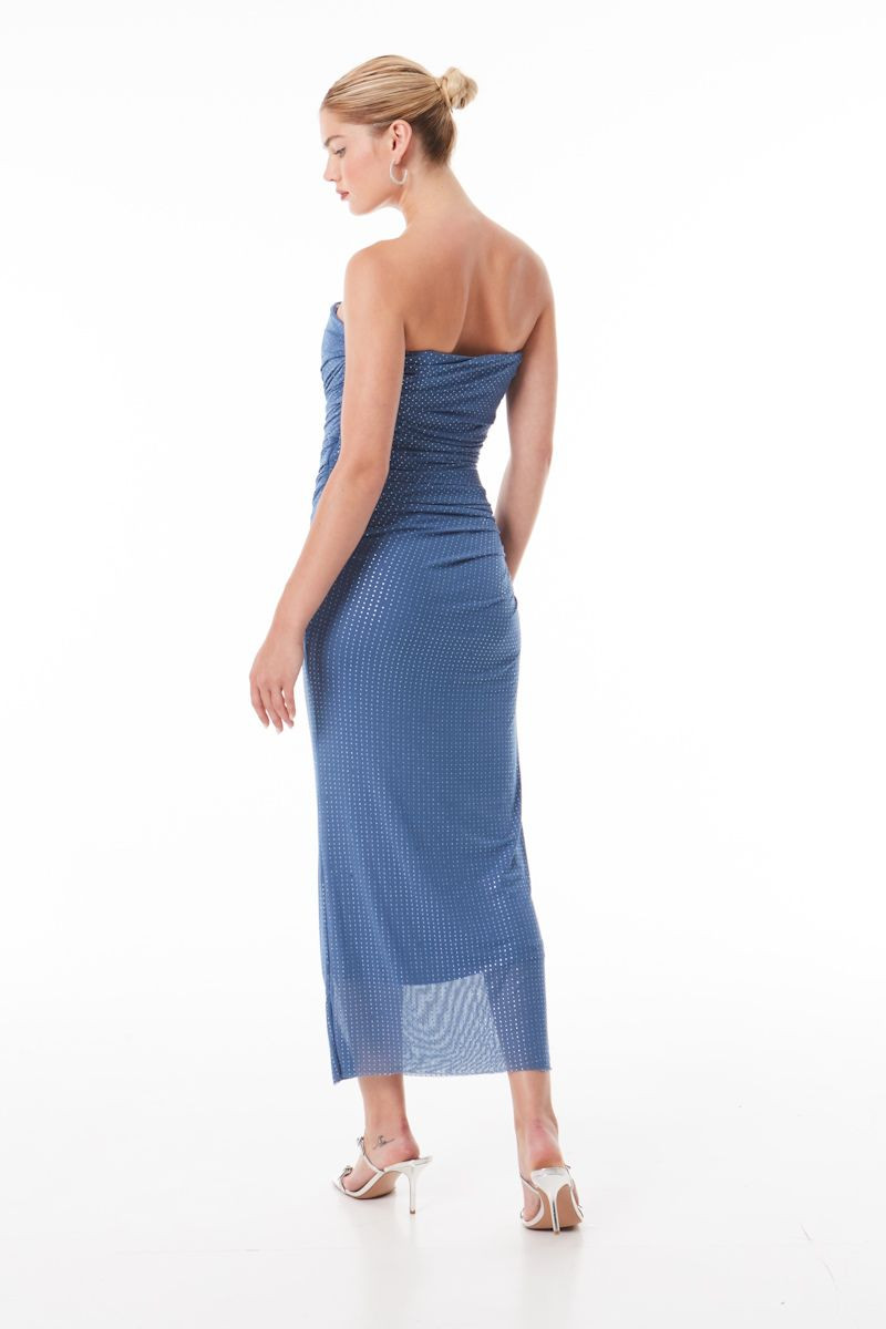 MIND MATTER SOPHIE MIDI ΦΟΡΕΜΑ ΜΕ ΣΤΡΑΣ - Image 2