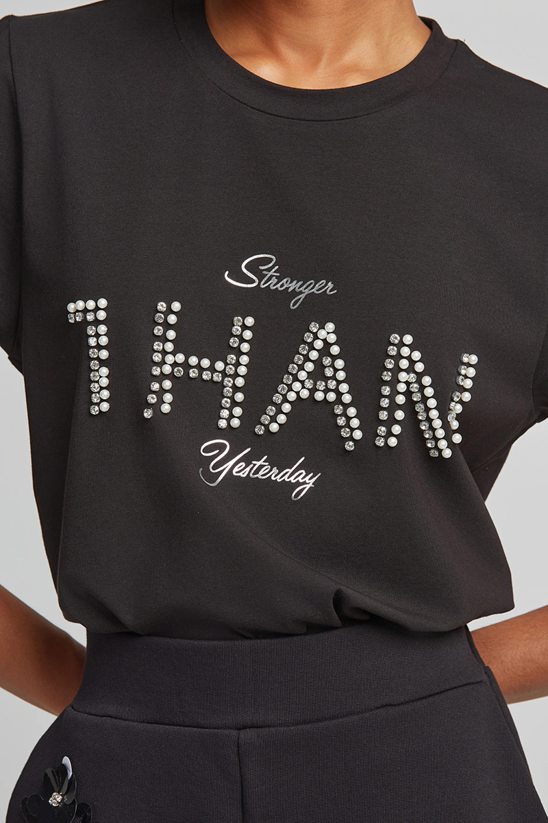 LYNNE T-SHIRT ME ΠΕΡΛΕΣ ΚΑΙ ΚΡΥΣΤΑΛΛΑΚΙΑ - Image 4