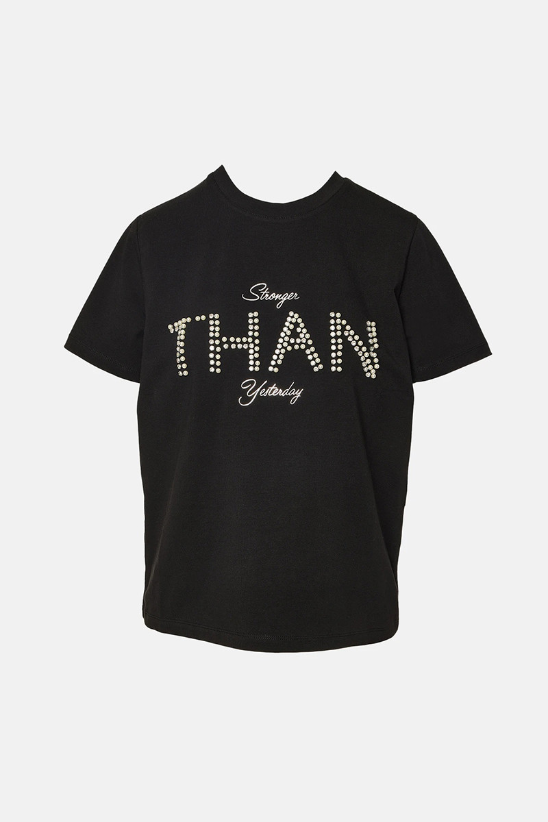 LYNNE T-SHIRT ME ΠΕΡΛΕΣ ΚΑΙ ΚΡΥΣΤΑΛΛΑΚΙΑ