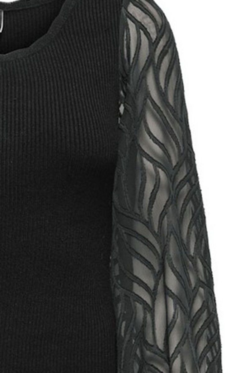 ONLY ΜΠΛΟΥΖΑ ΜΕ ΔΙΑΦΑΝΕΙΑ ΣΤΑ ΜΑΝΙΚΙΑ - Image 3